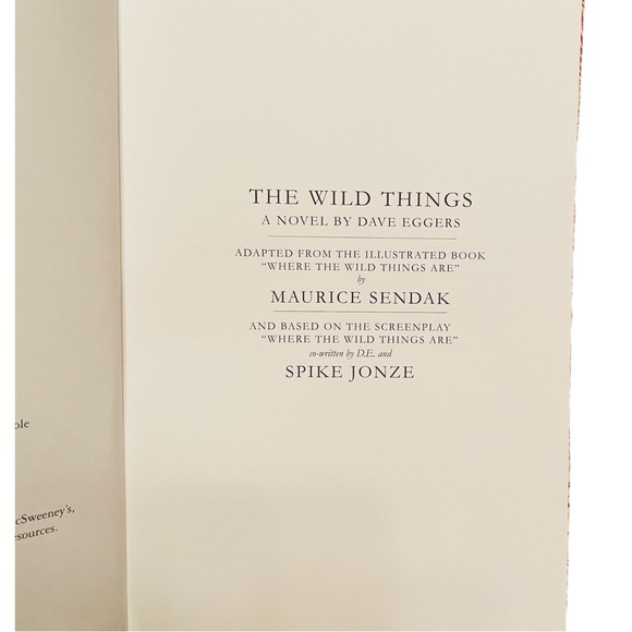 Wild Things By Dave Eggers - Picture 4 of 5